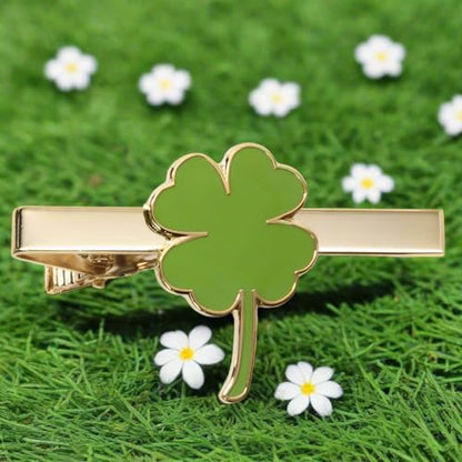 tiemart Tie Bar - style: Shamrock
