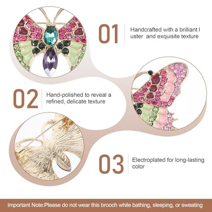 12pcs Women Brooches Bulk Set,Rhinestone Crystal Vintage Brooch Pins,Retro Broches Pin for Women Mother's Day Gifts Christmas Gifts - style: Nature