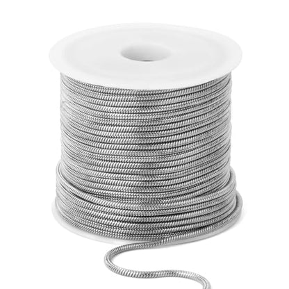 33FT 1.6mm Thin Stainless Steel Chains Snake Chains Bulk for Jewelry Making | Small 304 Stainless Steel Round Snake Chains Roll Spool for DIY Craft Necklace - color: 1.5mm Stainless Steel Round Snake Chains
