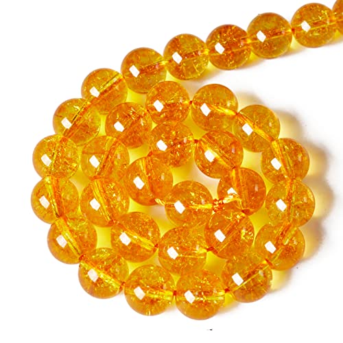100pcs 6mm Citrine Beads Natural Gemstone Beads Round Loose Beads for Jewelry Making - color: Citrine, size: 6mm