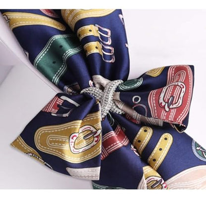 2 PCS Fashion Scarf Clips Scarf Ring Buckle Rhinestone Scarf Ring Buckle Silk Scarf Clasp Clips for Women Lady Girls, Gold, Medium