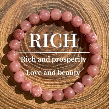 Amethyst Bracelet for Women Men, Elegant Handmade Natural Gem Stone Round Beaded Stretch Elastic Adjustable Healing Bracelets 8mm Gifts - color: Purple, size: Medium