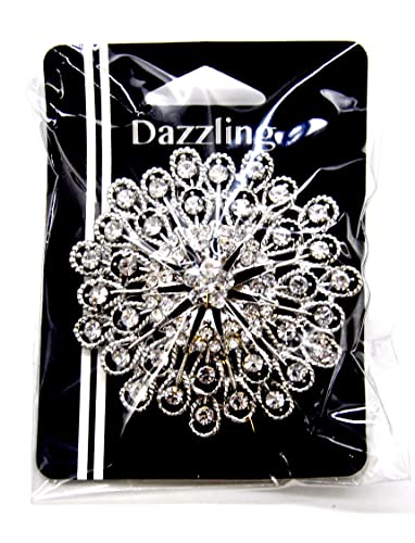 Belagio Enterprises 2 1/2-Inch Rhinestone Brooch | BW-171-182 - size: 2-1/2-Inch, style: BW-130