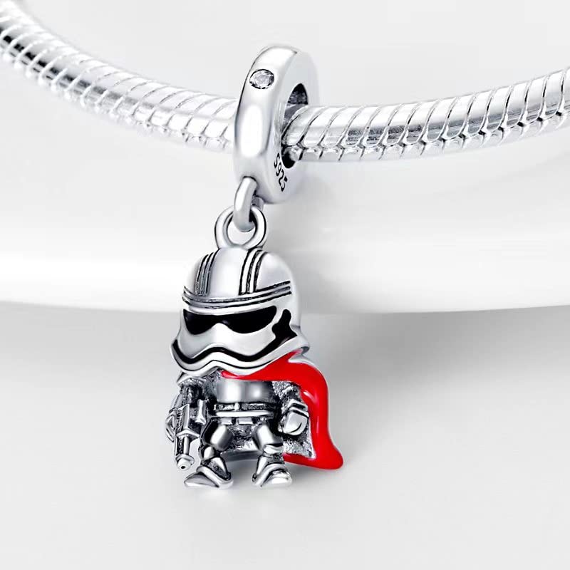 HappyStar 925 Sterling Silver Charms for Bracelets and Necklace Dangle Pendants Beads Charms Fits Charms Bracelets for Woman Jewelry Gifts (with one Spacer Bead Charms) - style: Planet Phasma Charm