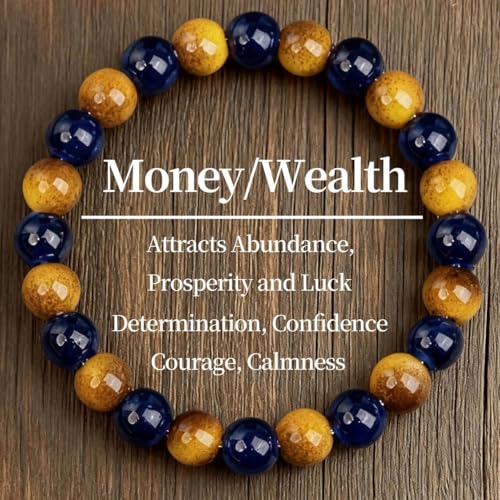 Money Attraction Bracelet with Tiger Eye Black Obsidian Hematite - Friendship Bracelet Beaded Jewelry Protection Bracelets