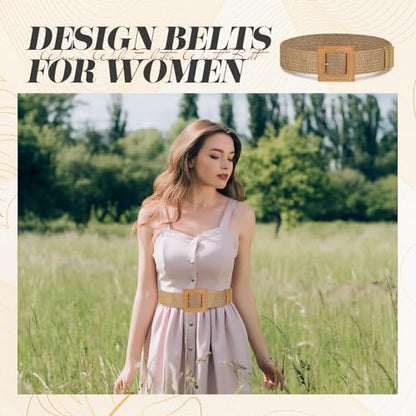 Syhood Woven Belt Dress - color: Black, Khaki, Apricot, size: Fit Waist Size Below 31''