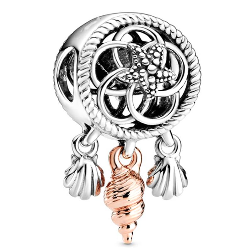 9 Pack Silver Spacer Beads Charms fit Bracelet, Heart Beads DIY Jewelry Gifts Women - color: B3