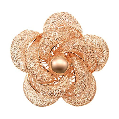 Brooches Fashionable and Refined Hollow-Out Breastpin for Girls Ladies and Women | Clothes Pin | Brooches and Pins for Women | Daisy Pin | Ladies Jewelry | Flower Brooch - color: Gold