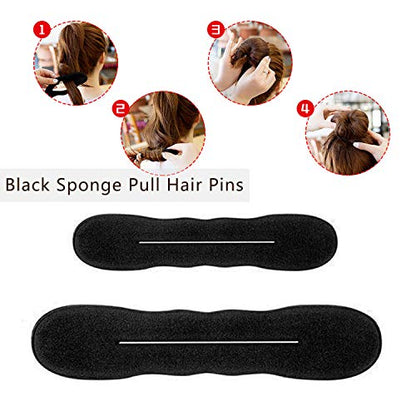 27Pcs Hair Styling Set, Hair Design Styling Tools, DIY Hair Accessories Hair Modelling Tool Kit Magic Fast Spiral Hair Braid Braiding Tool for Women and Girls