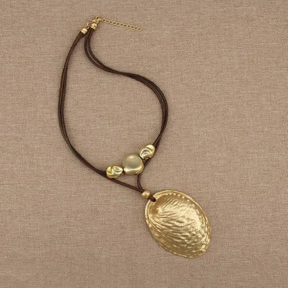 Chunky Pendant Necklace for Women Vintage Boho Necklaces Choker Layered Statement Necklaces Bohemian Jewlery Gifts - style: Bohemian Pendant Necklace