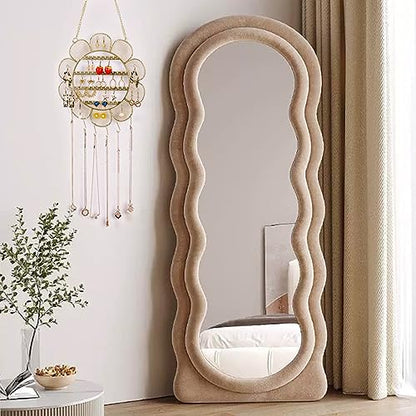 Flower Shaped Earring Holder Wall Mounted Earring Rack Hanging Jewelry Organizer Wall Necklaces Storage Grid Shape Jewelry Display Stand for Stud Earring Bracelets
