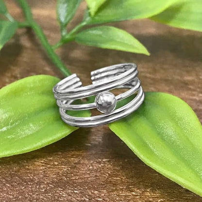 Gem Avenue 925 Sterling Silver Toe Rings Collections – Beach, Celtic, Heart, Dolphin, Flower & More Designs for Women – Elegant Adjustable Summer Jewelry - style: Style 21