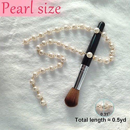 Yhsheen Rhinestone Brooches Crystal Brooch Pins, Pearl Crystal Wedding Bouquet kit Set - color: Gold-4pcs