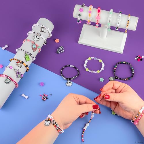 Fashion Angels Disney The Nightmare Before Christmas Jewelry Kit | Includes 800+ Beads, Trendy DIY Sweet & Scary Jewelry Set for Tweens & Teens - size: Tim Burton - The Nightmare Before Christmas