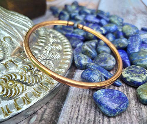 SHINDE EXPORTS pure copper bracelets cuf kada bangle for men and women - style: antic