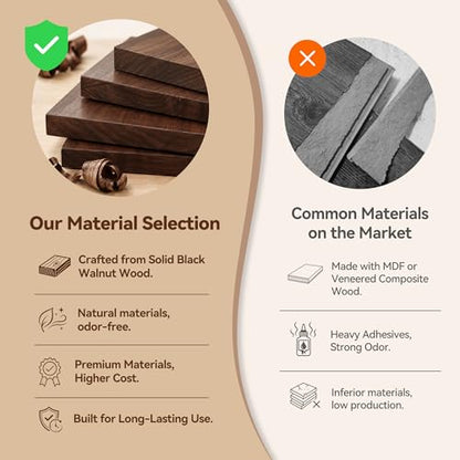 Black Walnut Wooden Lockable Jewelry Box, 3 Layer Organizer for Women | Solid Wood, Drawer, Removable Tray, Lock Key, Necklace Ring Earrings Watch Bracelet Case, Handcrafted, Gifts for Mom, Wome - color: 3 Layer Full Lock
