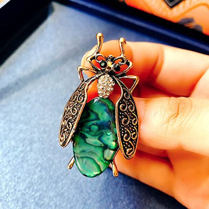 HETICA Animal Brooch for Women, Funny and Cute Flower Brooch Safety Pins Clothing Backpack Hat Decoration Enamel Pins Fashion Women Brooches and Pins Jewelry - style: Cricket