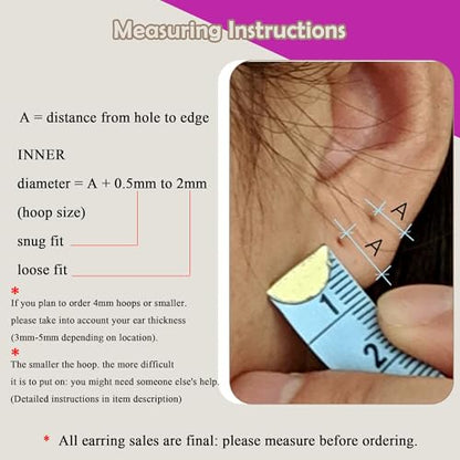 BLISI Grade 23 Titanium Nose Rings Hoops - 20G/18G/16G, 6/7/8/9/10mm Diameter, Hinged Click Rings for Nose, Lip, Helix, Cartilage, Rook - Hypoallergenic sleeper earrings, Black/Silver/Gold/Pink - color: 1PC, Pink, size: 18 Gauge, 8mm