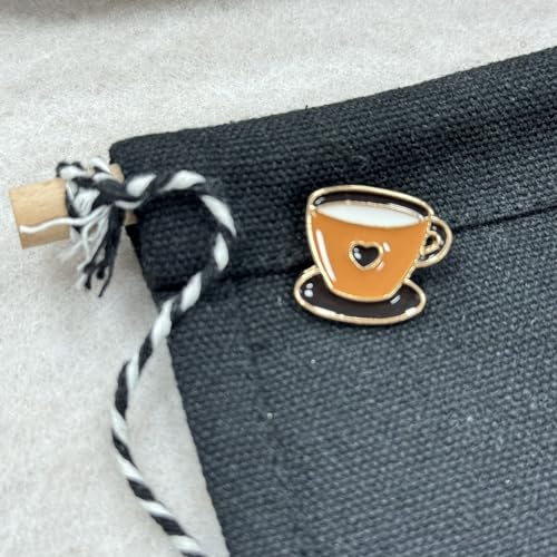 Brown Coffee Cup Enamel Lapel Pin Cartoon Badge for Boy Girl Gift Clothes Backpacks Badges Hats Bags - size: 1Piece