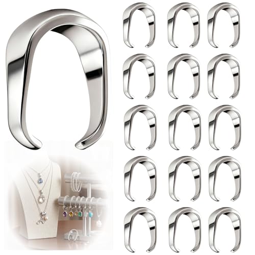100PCS 304 Stainless Steel Pinch Clip Bail Clasps,0.16 Inch,Pendant Holders Connector Findings for Jewelry Making,Sturdy Necklace Charm Findings[4X8mm]