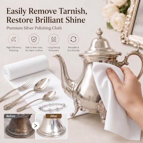 Jecery 1.1 Yard Anti Tarnish Silver Cloth by the Yard, Luxury Jewelry Silver Polishing Storage Protect Cloths for Silverware Flatware Silversmith Polishing (Light Beige) - color: Light Beige