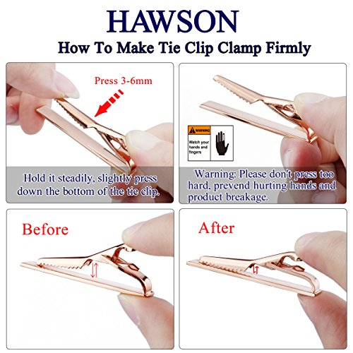 HAWSON 2 inch/ 2.2 inch Tie Clip for Men, Novelty Tie Bar Clip for Men and Boys, Interesting Tie Clip for Party - color: Fishhook