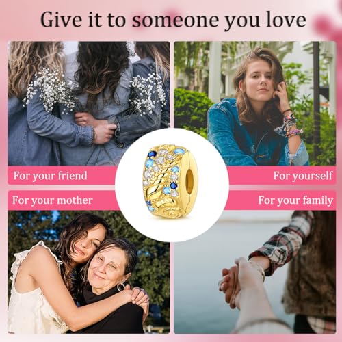 Hapour 925 Sterling Silver Charms for Bracelet Necklace Dangle Pendant Bead | Whale Shark Charm, Glow in the Dark, Matryoshka Russian Doll Baking European Jewelry Charm, 14k Gold Plated - style: Gold Marine life Clip