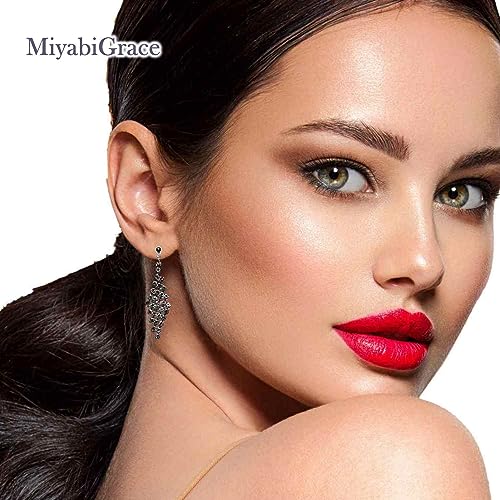 Dangle Silver Invisible Clip On Earrings for Women Not Pierced Gold Crystal Rhinestone Comfortable Hoop Fringe Long Chain Clip On Earrings - color: Diamond Silver