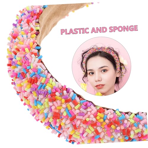 Women Headband Padded Wide Headband Face Care Accessory Hair Band Reusable Portable Comfortable Wide Edge Fashion Headwear for Daily Parties Weddings Jeweled Hairband for Women