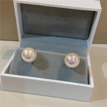 Pearl Clip on Earrings for Women Drop Clip Earrings for Women Gold Plated White Imitation Pearl Earrings Fashion - color: White Pearl 10mm