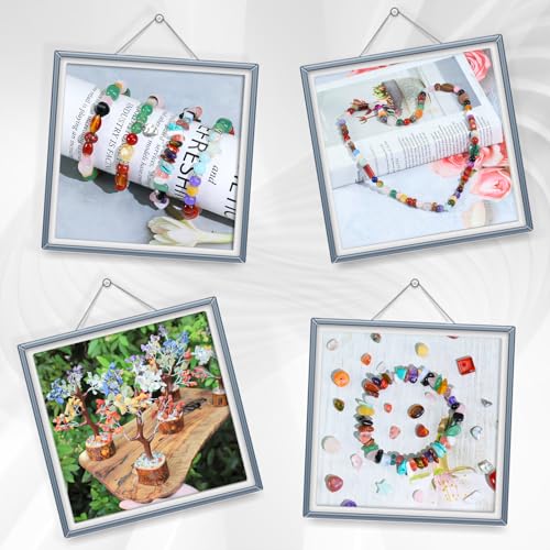 Beads for Jewelry Making, Mixed Bulk Natural Assorted Stone Beads for Crafts Bracelets Earrings Necklace, Semi Precious Gemstone Crystal Assortment Beads for Adults Women (0.5, Pounds)