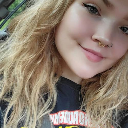 16G Septum Ring Hinged Septum Clicker Nose Ring Septum Piercing Jewelry - color: Circle-silver, size: 8mm