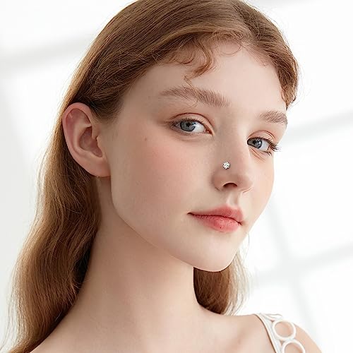 ONESING 9-40 Pcs Nose Rings - Hoops, Studs & L Shape - Hypoallergenic Stainless Steel Nose Piercings for Women & Men - color: Silver D-36Pcs