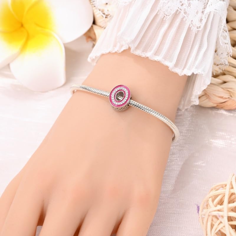 925 Sterling Silver Letter Charms Fits Pandora Bracelets Alphabet AZ Bead Charm for Bracelets Necklace with 5A Cubic Zirconia for Women Birthday Ceremony DIY Jewelry Gift - style: O