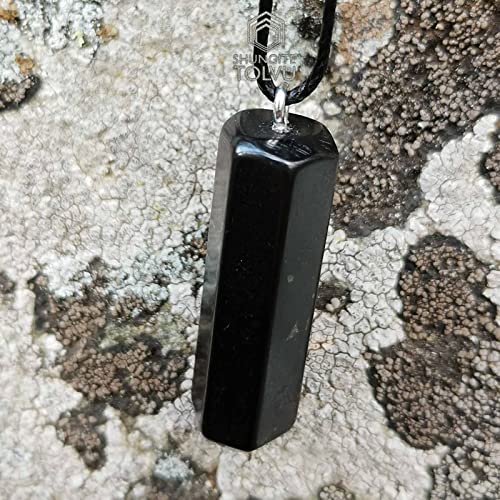 Shungite Pendants - Various Geometric Shapes - Authentic Stone - Certified - style: Fortitude