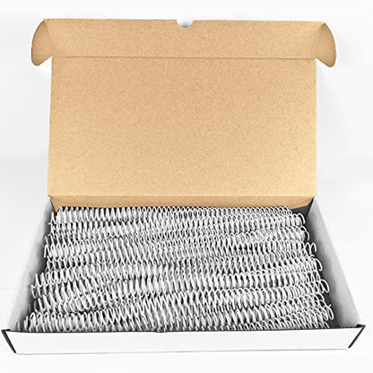 Binditek Plastic Spiral Binding Coils, 12 mm, 4:1 Pitch, White, 50 Pack | Coil Binding Spines, 1/2", 90 Sheet Capacity, 48 Loops, for Letter-Size Reports, Presentations, School and Office Projects - size: 12mm, style: 50P , White