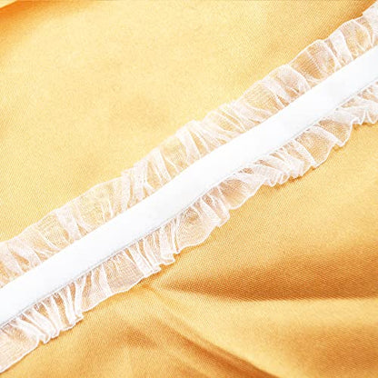 MOMOCAT Lace Choker Necklace for Women Bridal 90s Gothic Tatoo Choker Collar Kawaii Chocker Necklace Flower Ribbon Lolita Accessories - color: White