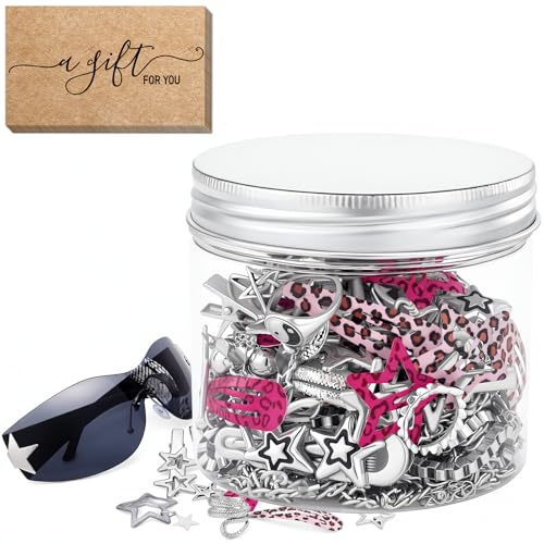 44 Pcs Mystery Jewelry Jar for Women, Y2k Star Surprise Jewelry Box with Necklaces Bracelets Rings Earrings Wallet Chain Belt Chain and Sunglasses, Multi Style Alternative Present for Her - color: Y2k