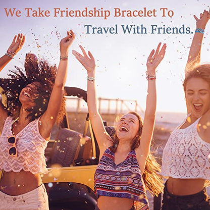 Florideco 24 Pcs Boho Surfer Bracelet Anklet Adjustable Beaded Anklets Handmade Braided Bracelet Colorful Anklet Summer String Rope Ankle Bracelets Waterproof Surfer Beach Bracelet Boho Jewelry for Women Men - color: Classic Style
