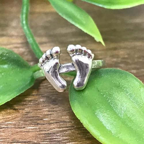 Gem Avenue 925 Sterling Silver Toe Rings Collections – Beach, Celtic, Heart, Dolphin, Flower & More Designs for Women – Elegant Adjustable Summer Jewelry - style: Style 19