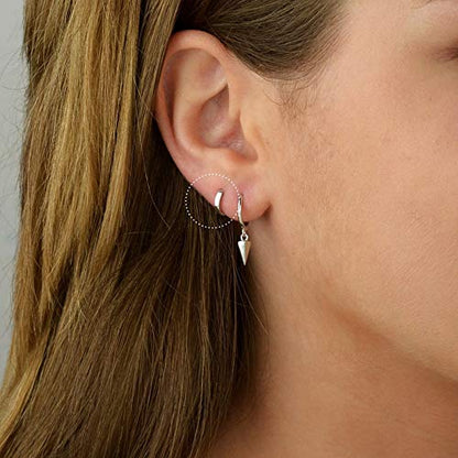 micuco 3 Pairs Small Gold Hoop Huggie Earrings Set for Women Men Tendy | 14K Gold Plated Small Huggie Hoop Earrings for Men, Tiny Cartilage Hypoallergenic Earring Set - style: B# Classic silver 8-10-12mm