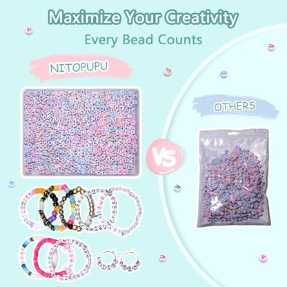 Acrylic Letter Beads Alphabet Colorful Letter White Cube Beads for Friendship Bracelets and Gifts Souvenir Jewelry Making(6 * 6mm Cube, 900pcs) - color: Colorful White(Cube)