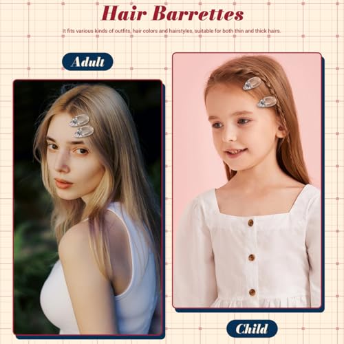 Beaupretty 20Pcs Transparent Mini Alligator Hair Clips for Duckbill Barrettes Firm Hold Snap Hairpins for Kids Girls Boys School Parties Everyday Wear