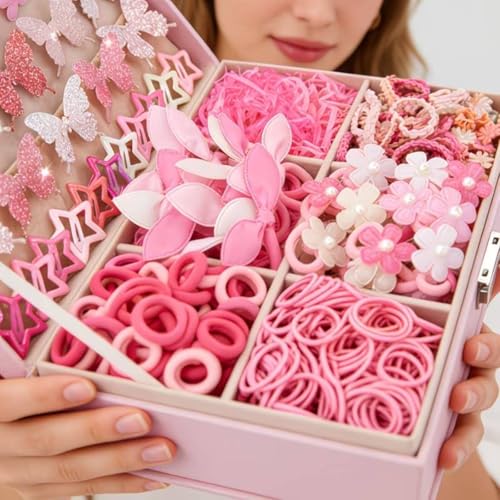 534 Pcs Hair Accessories Set, OPP Bag Packaging, Hair Clips, Barrettes, Hair Ties, For Daily Hairstyling And Gifting - color: 534 Sets OPP Bagged