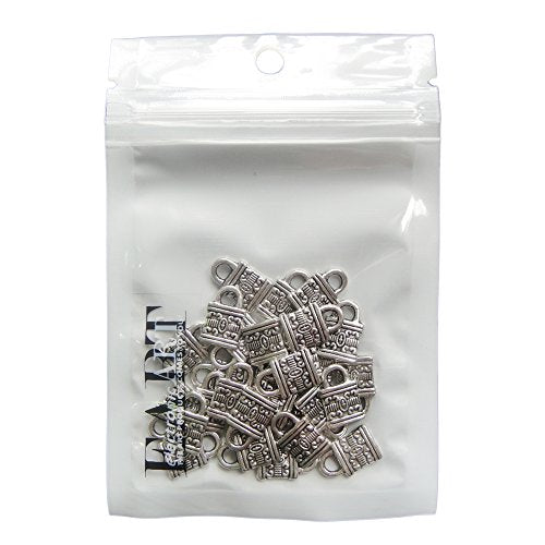 RUBYCA 60PCS Charm Pendant Chinese Lock Tibetan Metal Beads Silver Color Jewelry Making Bracelet DIY - color: Chinese Lock, size: 60 PCS