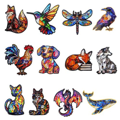 4/6/9/10/12/16/20PCS Cute Enamel Pins Bulk Set, Art Aesthetic Lapel Brooches, Humorous Quote Pins for Backpacks Jackets Hats Bags, Novelty Cool Badges for Women, Men, Teens, Kids - style: 12pcs Animal