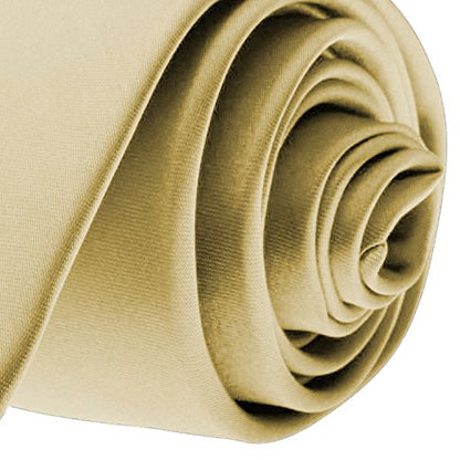 K. Alexander Skinny Ties - Multiple Solid Colors - Classic 2" width - color: Champagne