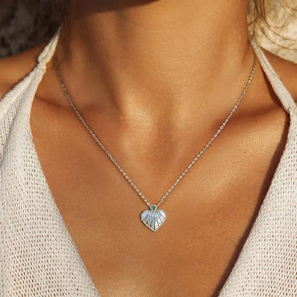 AILIN Custom Heart Locket Necklace With Picture Brass Personalized Mom Necklace With 1-6 Birthstones&Names Memorial Photo Necklace Mothers Day Jewelry Birthday Gifts for Women Grandma