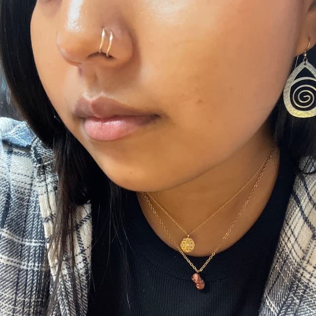 D.Bella Hinged Nose Rings Hoop 316L Surgical Steel Hypoallergenic Septum Ring Lip Ring Helix Cartilage Rook Earrings Body Piercing Jewelry 14G 16G 18G 20G, Diameter 5mm to 14mm - color: Black, size: 16g(1.2mm),9mm
