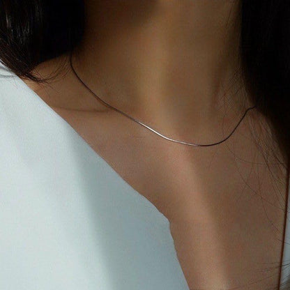 CONRAN KREMIX Waterproof Gold Necklace Layered Necklaces for Women Non Tarnish,14k Gold Plated Stainless Steel Dainty Stack Thin Chain Necklace Set for Women Gifts Jewelry - color: Silver-05